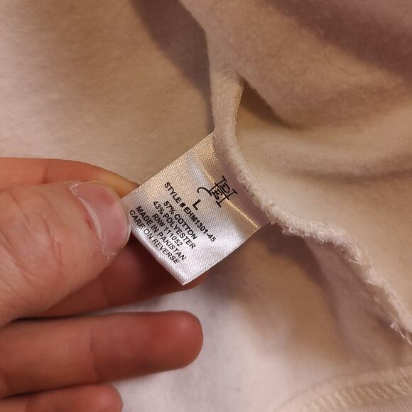 Don Ed Hardy Flame Skull Men's White Full Zip Up Hoodie Size Large - Picture 7 of 10